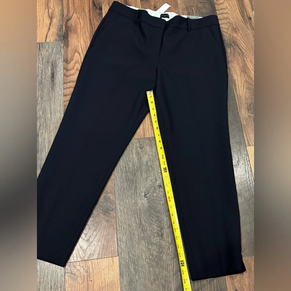 TALBOTS NWT NAVY HAMPSHIRE STRAIGHT ANKLE PANTS SIZE 14 - Picture 5 of 14
